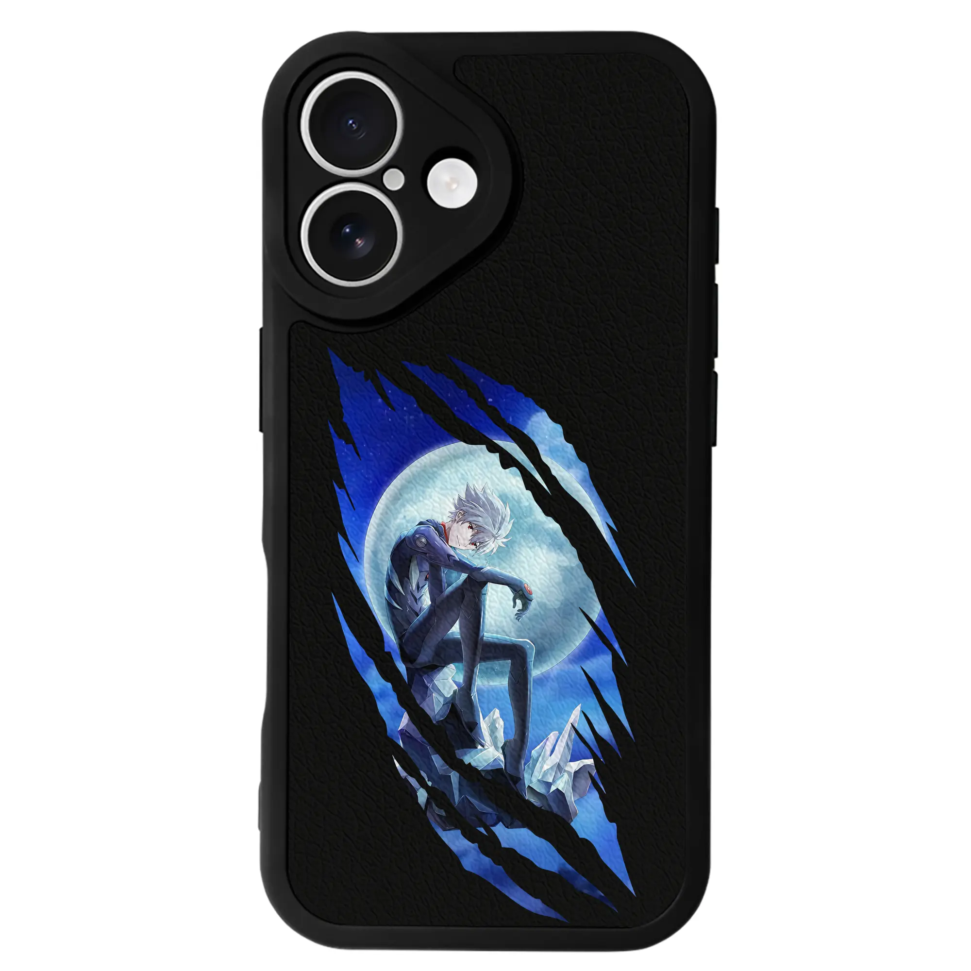 エヴァンゲリオン グッズ,渚カヲル - IPhone 16シリーズ対応 ・ シリコンスマホケース ・ レザー調 ・ 高精度フィット ・ 耐衝撃 ・ ワイヤレス充電対応 ・ 精密カット